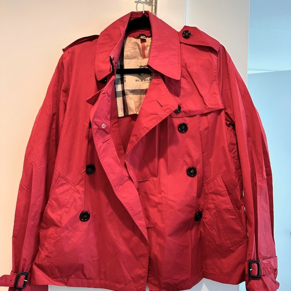 Burberry Red Utility Jacket (Size: US 4) - Picture 4 of 7